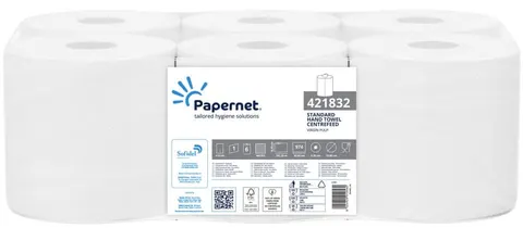 Ręczniki w roli maxi 292,2 m celuloza 1 warstwa opak. 6 szt. Papernet 421832
