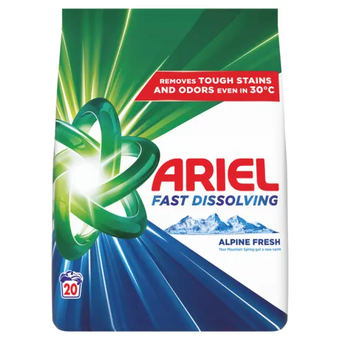 Ariel Alpine Fresh proszek do prania tkanin białych 1,1 kg