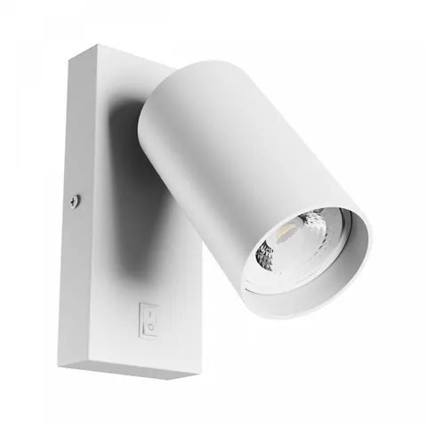 Squalla Variosa Switch GU10 Kinkiet 230V IP20 55x100mm BiaŁy OkrĄgŁa