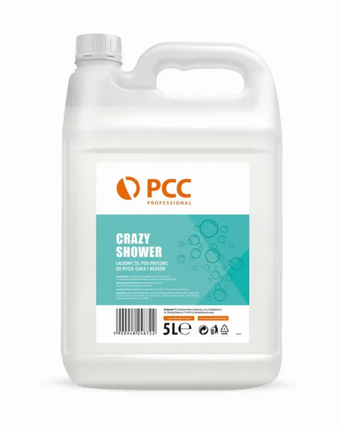 PCC Professional Crazy Shower żel pod prysznic do mycia ciała i włosów 5L