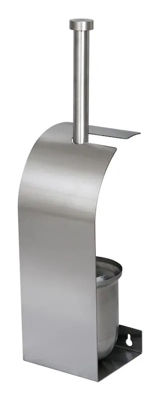 Szczotka WC stojąca / wisząca, stal nierdzewna matowa