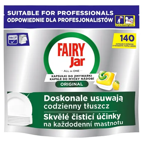 Kapsułki do zmywarek Fairy Jar Lemon a140/2