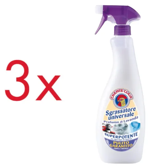 Chanteclair Sgrassatore Universale Lawenda - włoski odtłuszczacz (3 szt.)
