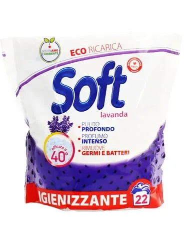 Soft Lavanda - Proszek do prania o zapachu lawendy - (1,1 kg - 22 p)
