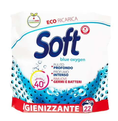 Proszek do prania białego Blue Oxygen SOFT 22 PRANIA 1,1 KG