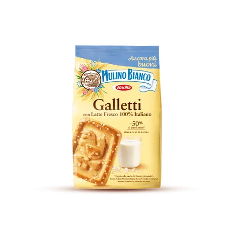 MULINO BIANCO Galletti kruche ciasteczka z cukrem 350g