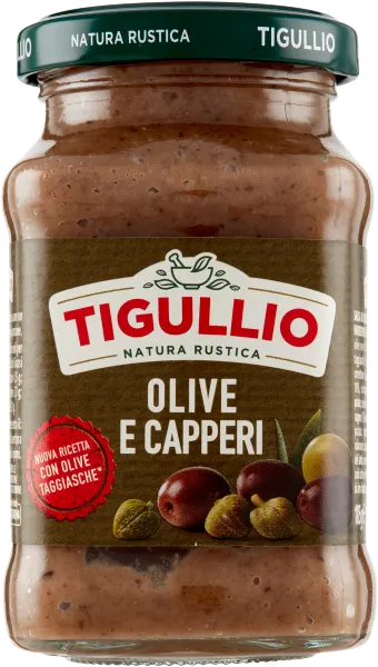 Tigullio Pesto Olive e Caperi - pesto z oliwek z dodatkiem kaparów (185 g)