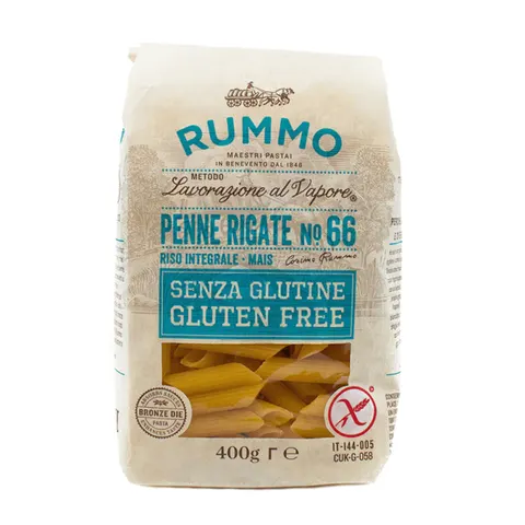 Rummo Penne Rigate Senza Glutine 66 - Makaron rurki bezglutenowy (400 g)