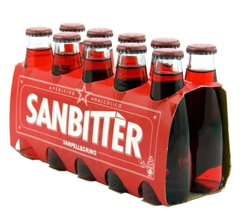 San Pellegrino Sanbitter rosso - Gazowany aperitif bezalkoholowy (10 x 100 ml)