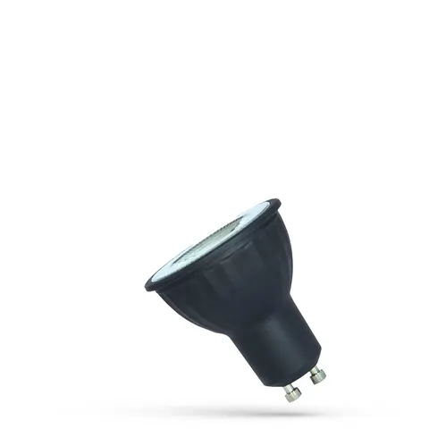 LED GU10 230V 6W SMD 38st NW z Soczewką Czarna Spectrum