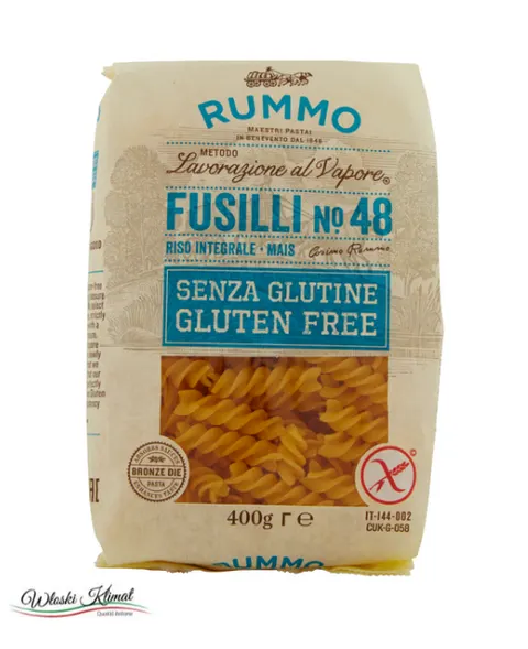 Makaron świderki bez glutenu FUSILLI no.48 RUMMO 400g