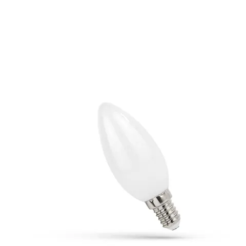 LED Świecowa E-14 230V 5,5W COG NW Milky Spectrum