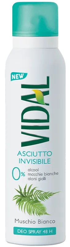 Vidal Muschio Bianco - Dezodorant w sprayu Białe piżmo (150 ml)