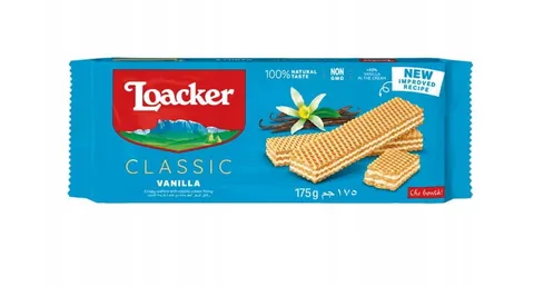 Loacker Classic Vanille - wafelki z kremem waniliowym (175 g)