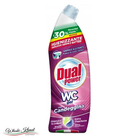 Dual Power Candeggina - Żel do WC z wybielaczem (700 ml)