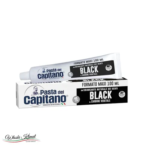 Pasta del Capitano - wybielająca pasta do zębów z węglem aktywnym (100 ml)