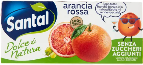 Santal Arancia Rossa - Sok czerwone pomarańcza w kartoniku (3×200 ml)