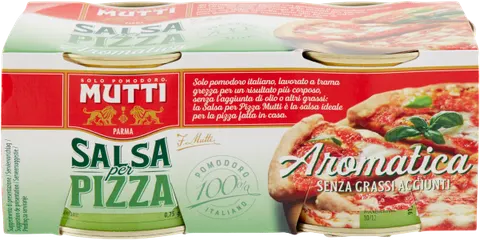 Mutti Salsa Pizza Aromatica - gotowy sos do pizzy z ziołami (2 x 210 g)