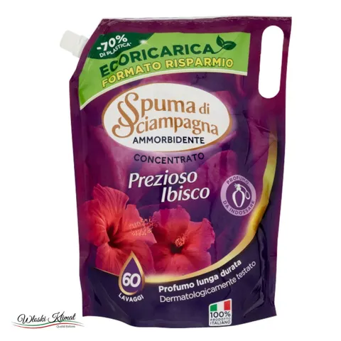 Płyn do płukania Hibiskus Prezioso Ibisco zapas Spuma di Sciampagna 1200ml
