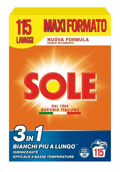 Sole - Proszek do prania 3w1 (5,75 kg - 115 p)
