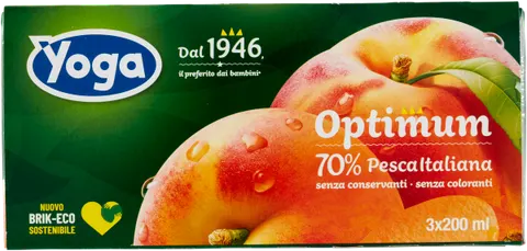 Yoga Optimum Pesca - Sok brzoskwiniowy (3 x 200 ml)
