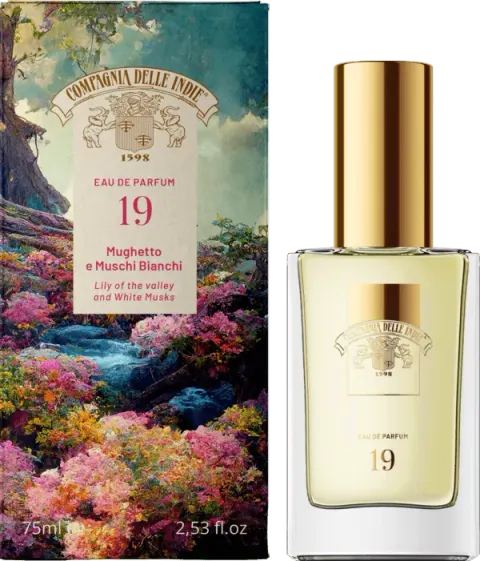 COMPAGNIA DELLE INDIE MUGHETTO MUSCHIO BIANCO 19 - woda perfumowana Konwalia i Białe Piżmo (75 ml)