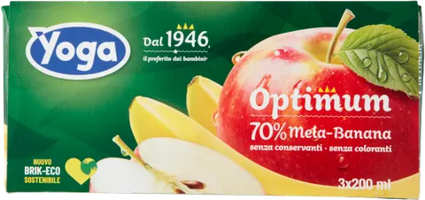 Yoga Optimum Mela Banana - Sok Jabłko-Banan (3 x 200 ml)