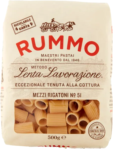 Rummo Mezzi Rigatoni n. 51 - Makaron rurki (500 g)