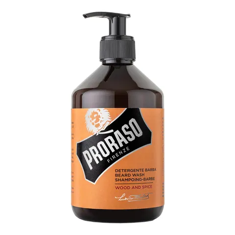 Proraso szampon do brody wood & spice, barber size, 500ml