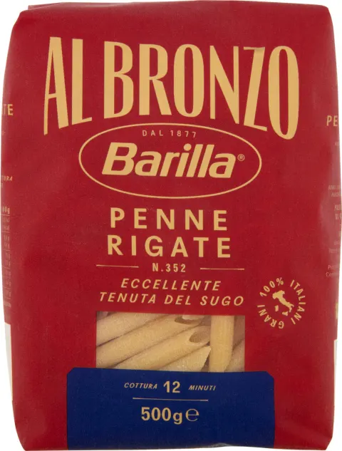 Barilla Al Bronzo Penne Rigate 352 - makaron rurki (500 g)