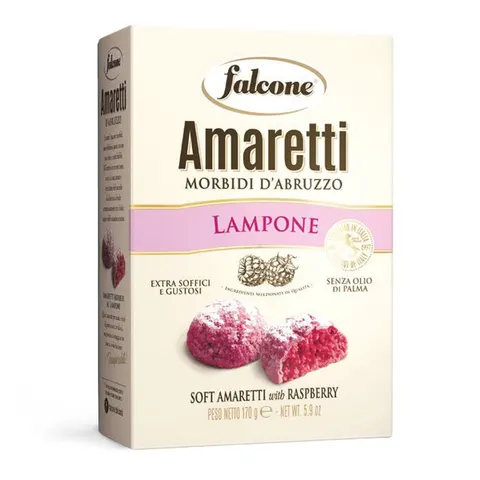 Falcone Amaretti Lampone - ciasteczka malinowe (170 g)