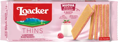 Loacker Lampone Raspberry - wafelki malinowo - jogurtowe (150g)