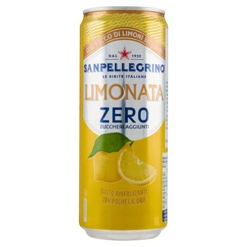 San Pellegrino Limonata Zero - Gazowany napój cytrynowy (330 ml)