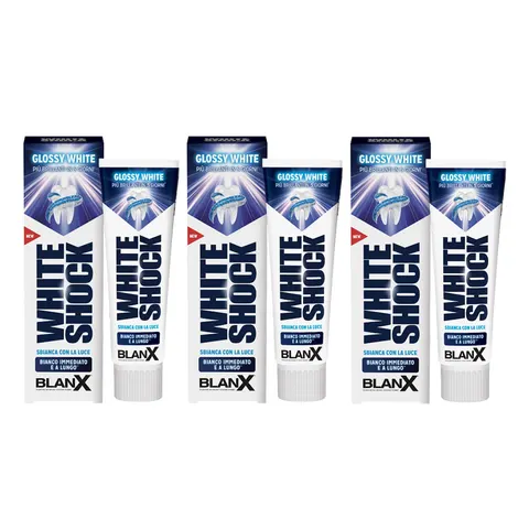 Zestaw Blanx White Shock - wybielająca pasta do zębów (3x75ml)