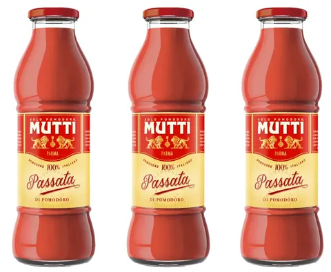Zestaw Mutti Passata - Przecier pomidorowy (3x700 g)