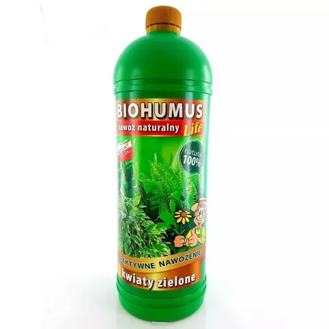 EKODARPOL BIOHUMUS Nawóz do kwiatów zielonych, 1 l