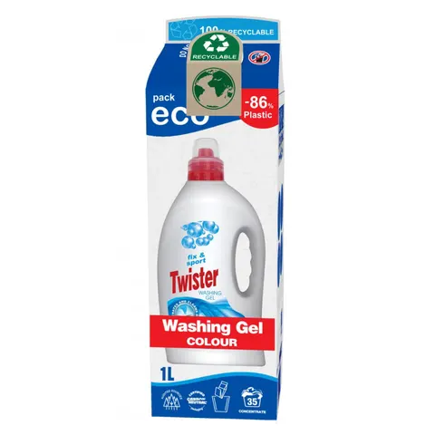 Żel do prania tkanin w kartonie COLOR TWISTER, 1 l