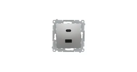 Simon54 ładowarka USB C+A (moduł), 30W, 230V; antracyt; DEC2CAQ.01/48; KONTAKT-SIMON