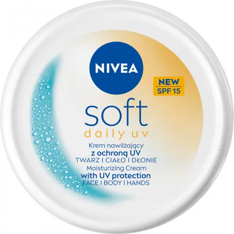 NIVEA SOFT SPF15 Krem intensywnie nawilżający, 100 ml