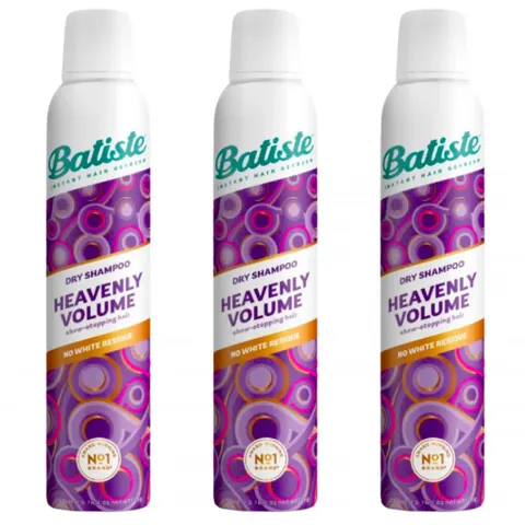 BATISTE Suchy szampon do włosów HEAVENLY VOLUME 200 ml, pakiet 3 szt.