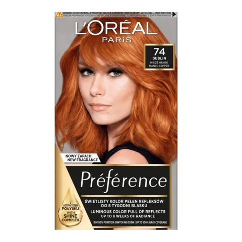 L'OREAL PARIS FERIA PREFERENCE Farba do włosów 74 MANGO