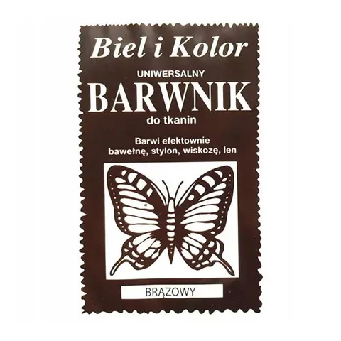 Barwnik do tkanin Biel i Kolor - brązowy