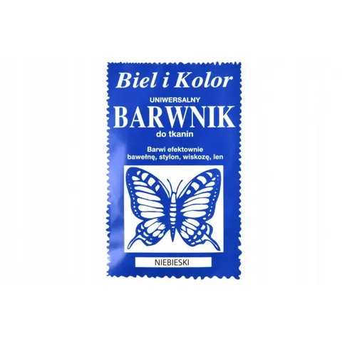 Barwnik do tkanin Biel i Kolor - niebieski