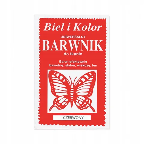 Barwnik do tkanin Biel i Kolor - czerwony