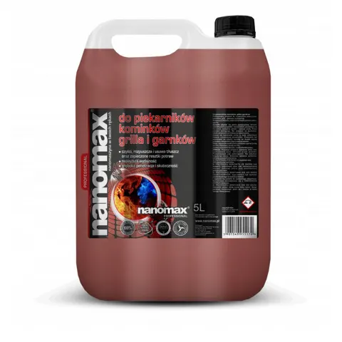 Środek do grilli, kominków i piekarników NANOMAX, 5 l