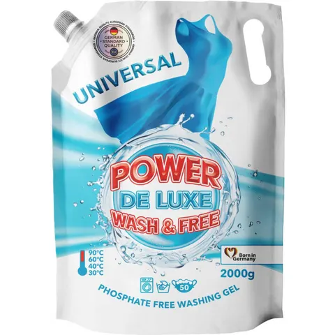 Żel do prania uniwersalny Zapas POWER DE LUXE 60 prań, 2 l