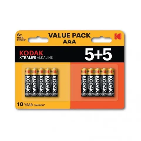 KODAK Baterie alkaliczne XTRALIFE AAA LR3 5+5