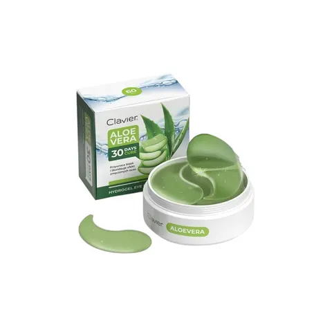 CLAVIER BRIGHT LOOK Płatki pod oczy ALOE VERA, 60 szt