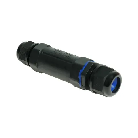 Złącze kablowe hermetyczne IP 68, 4-pinowe, dwustronnie skręcane, stałe, 16A, 230-450V AC; W-00379, PLASTROL