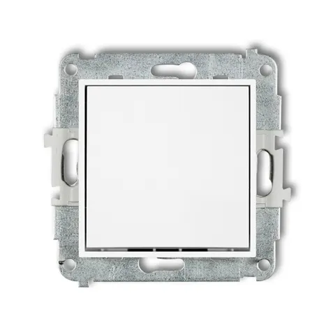 MINI Łącznik krzyżowy 10A 250V bez piktogramu, moduł, biały; MWP-6.1 KARLIK